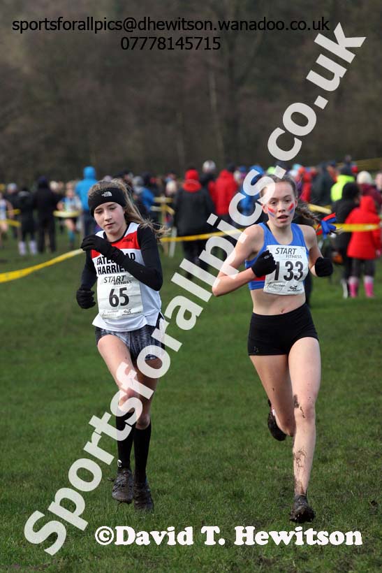 Girls under-15 Northern Cross Country Champs., Witton Park, Blackburn. Photo: David T. Hewitson/Sports for All Pics